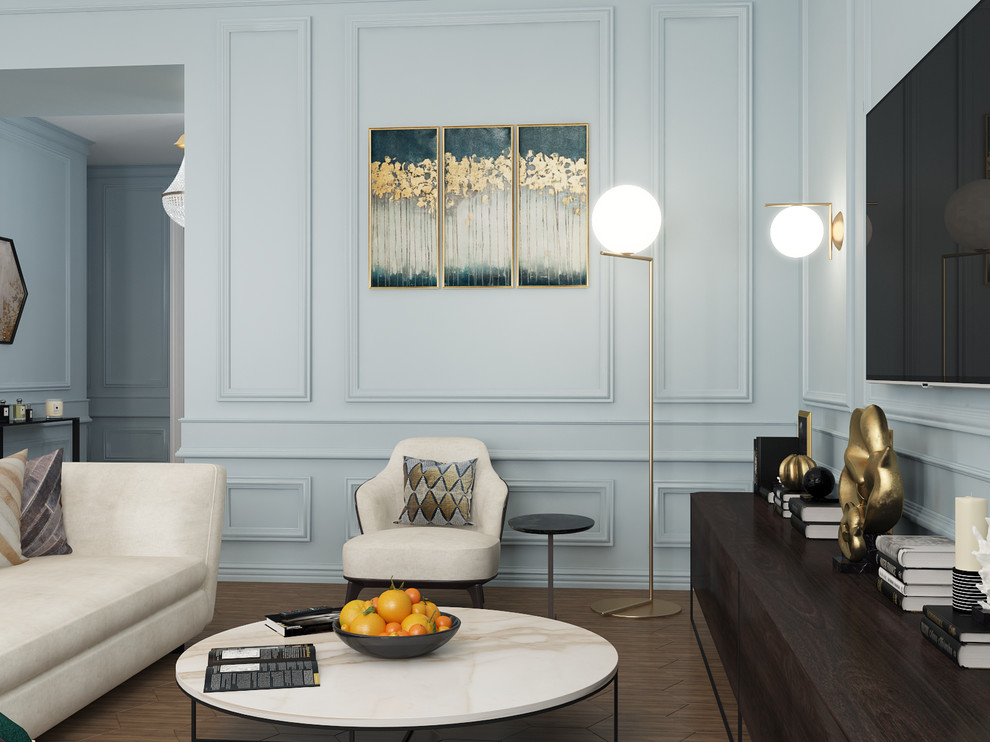 ЖК «Донской Олимп». Дизайн гостиной в парижском стиле