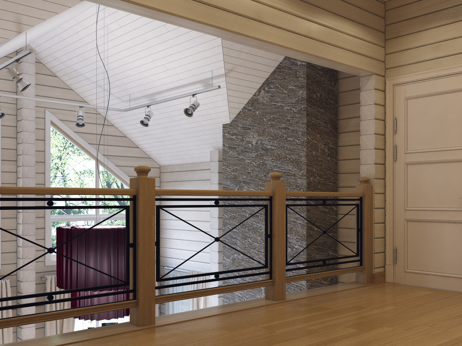 Загородный дом из клееного бруса