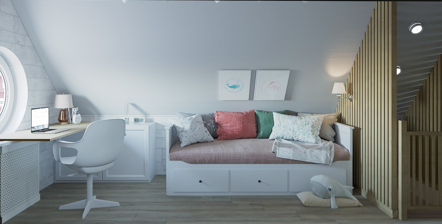 Детская- игровая на мансардном этаже