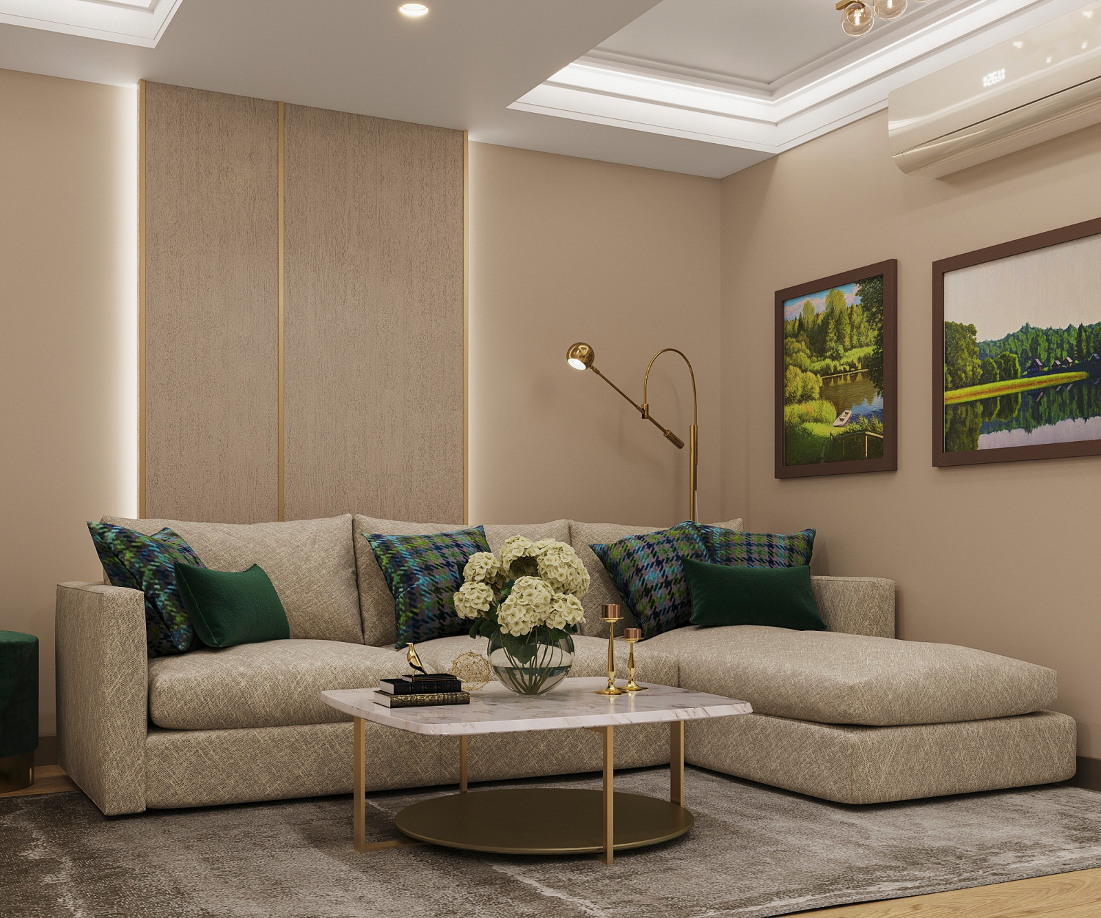 Кашемир беж. Квартира 130 кв.м. на Зоологической ул.