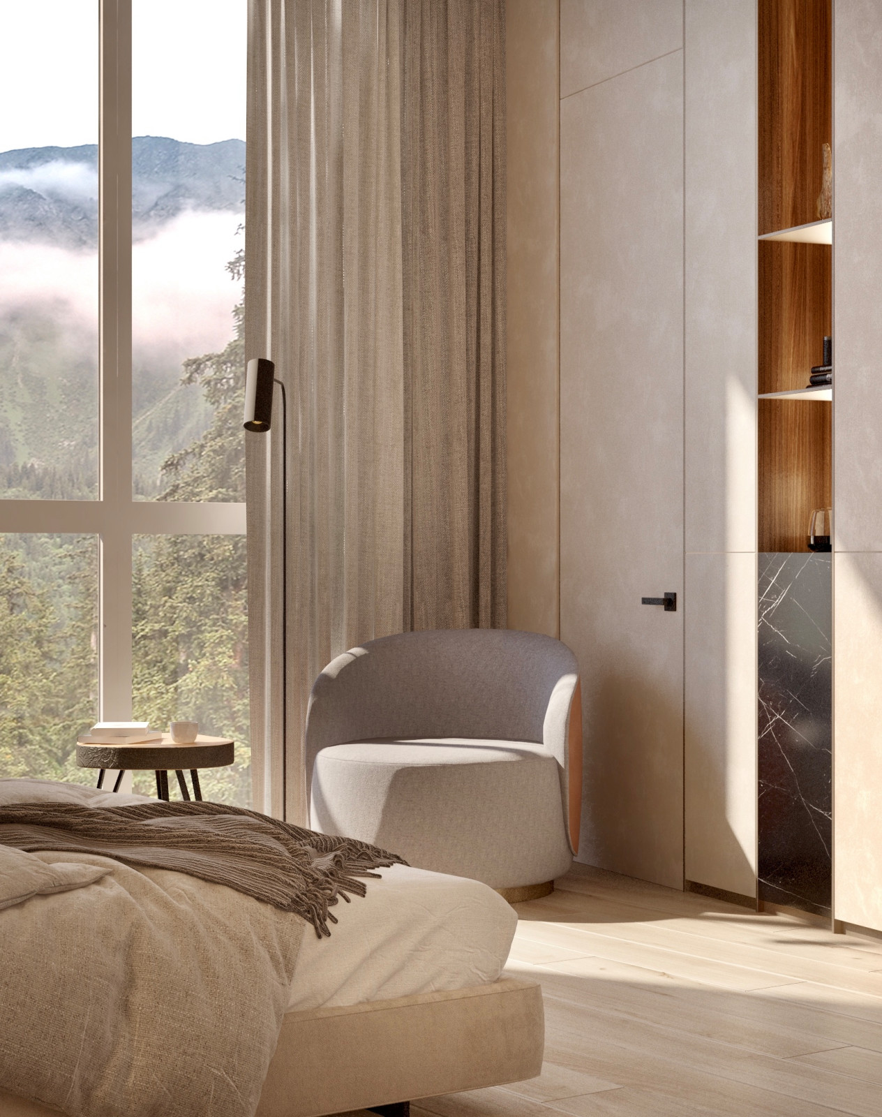 Обложка проекта: Спальня в частном доме по проекту судии Пейковых