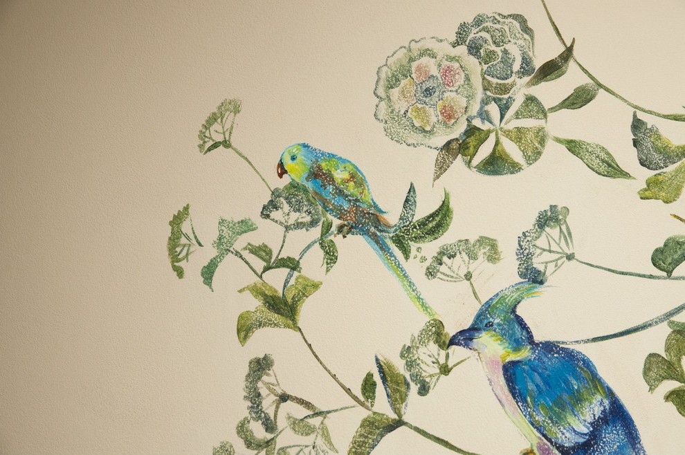 Роспись "Птички" в стиле прованс