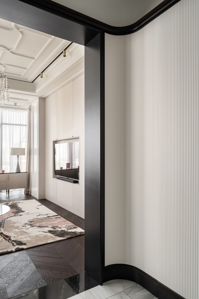 Шикарная квартира с белой мебелью