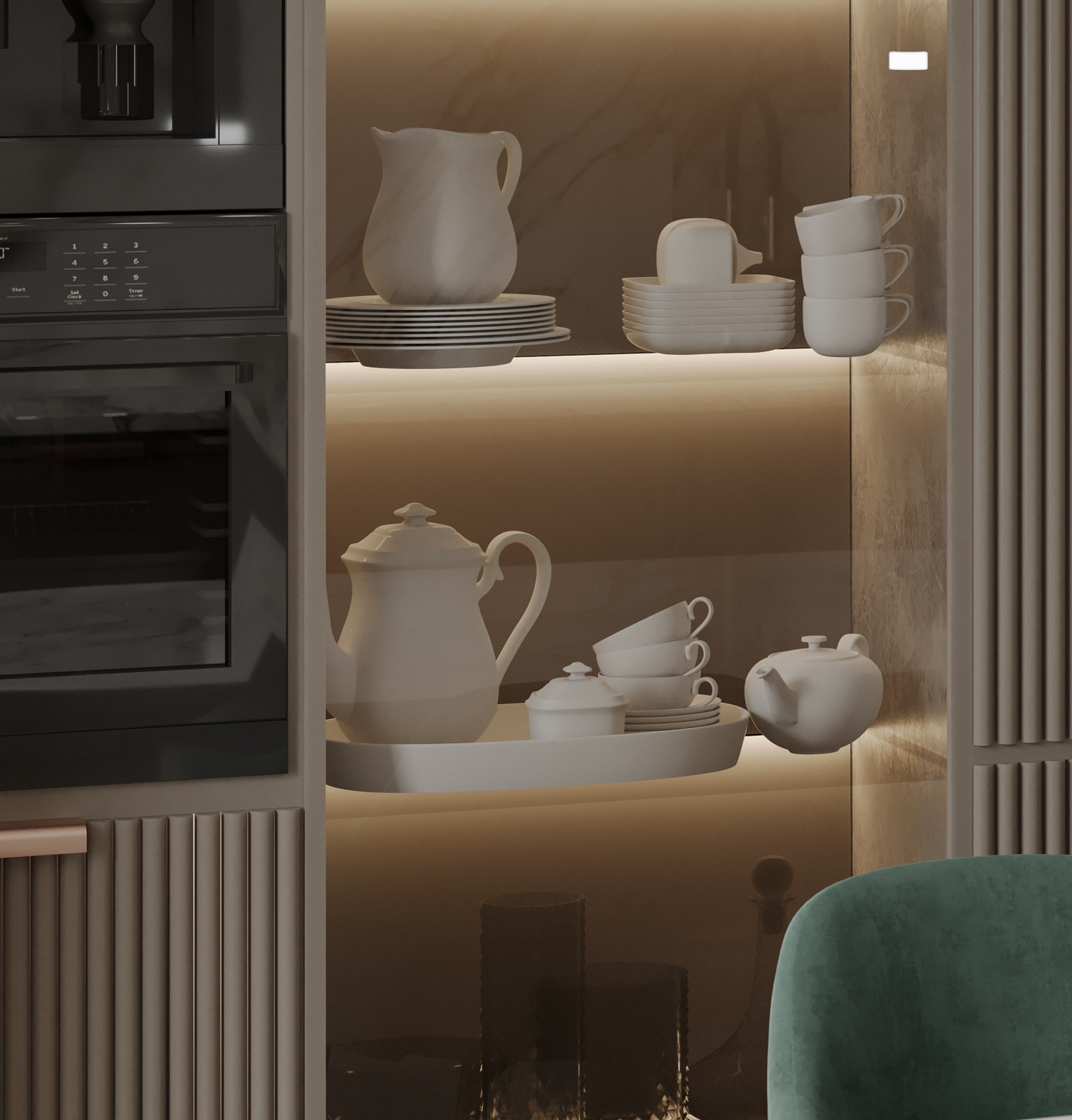 Обложка проекта: White apartment in big city