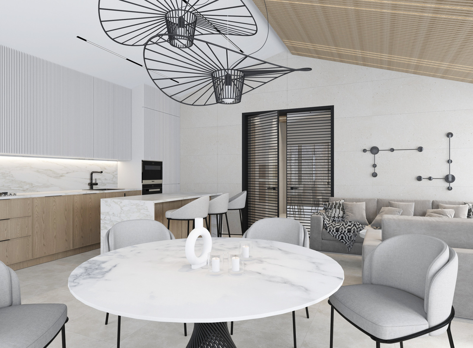 Комната отдыха в частном доме 67m2