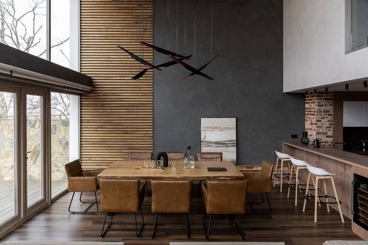 Реализованный дизайн-проект таунхауса в ЖК "На уровне"