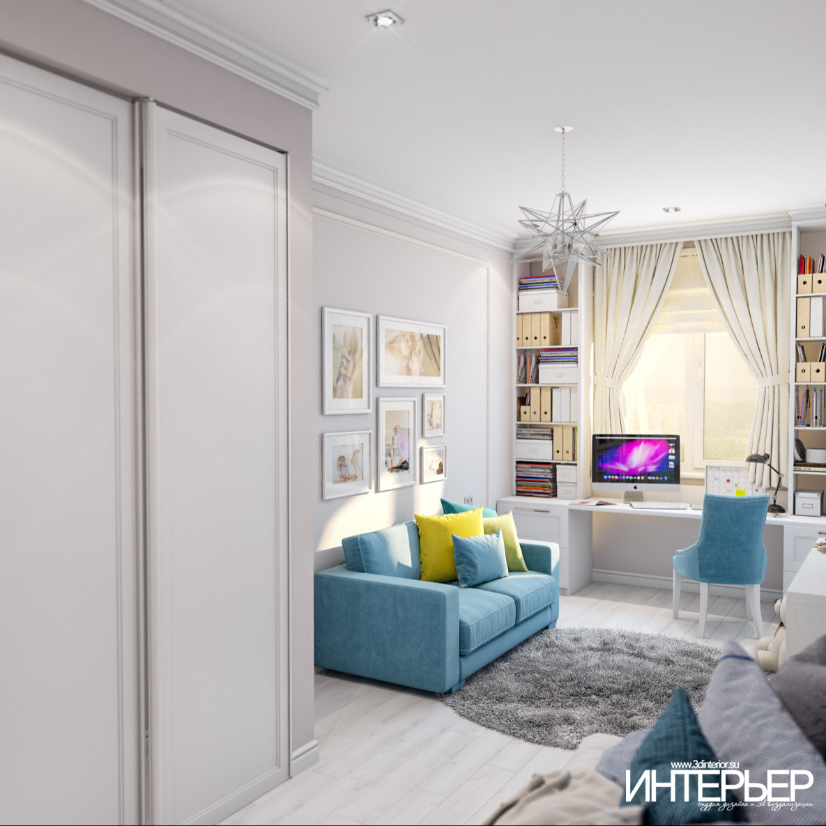 Дизайн-проект детских комнат в квартире г.Кисловодск