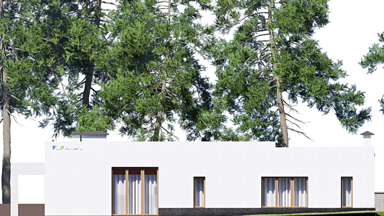 Проект одноэтажного дома 17х19м S228м2 F-15767