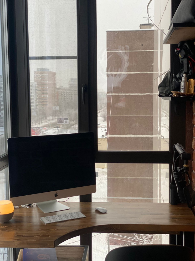 Балкон-кабинет в стиле лофт, Электросталь