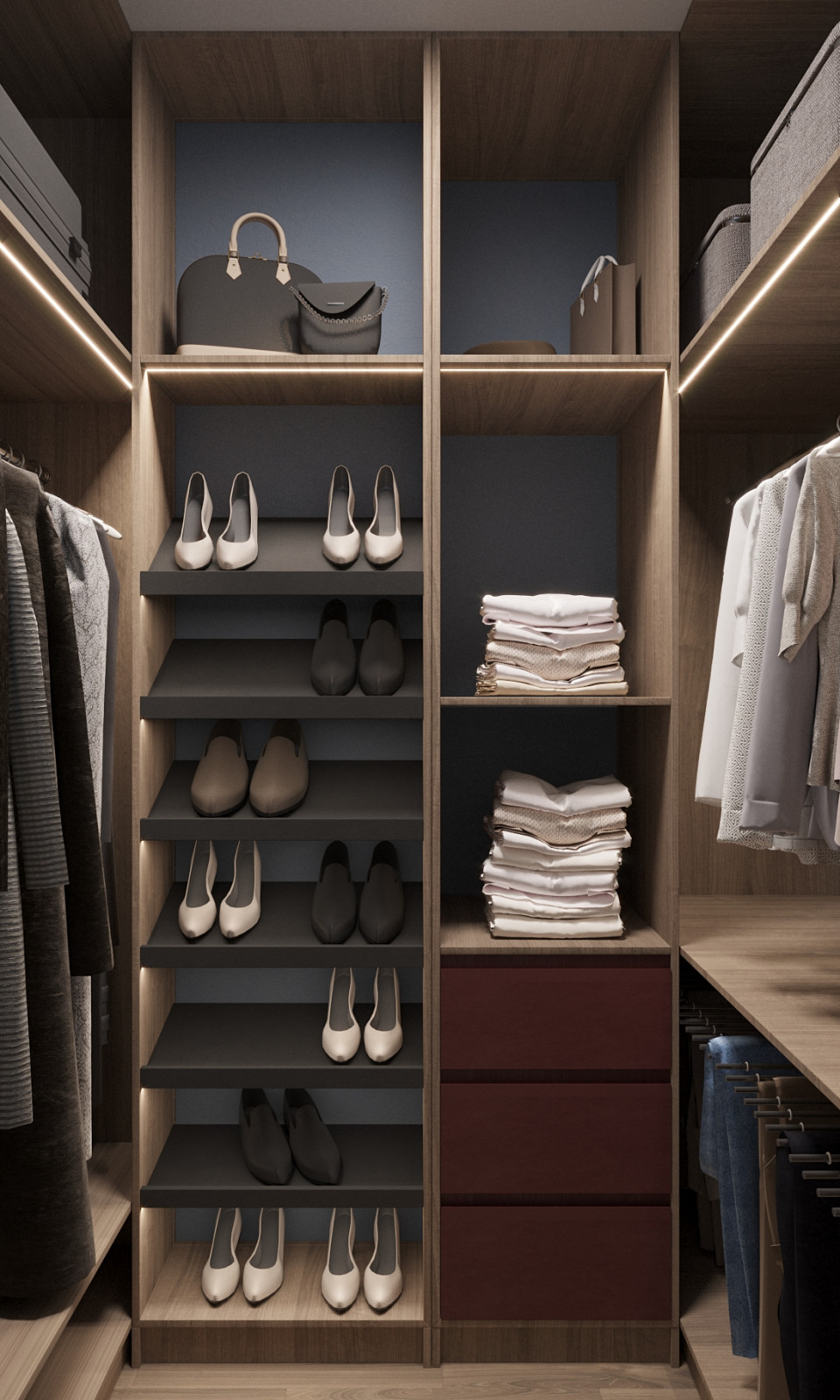 Обложка проекта: Маленькая гардеробная комната