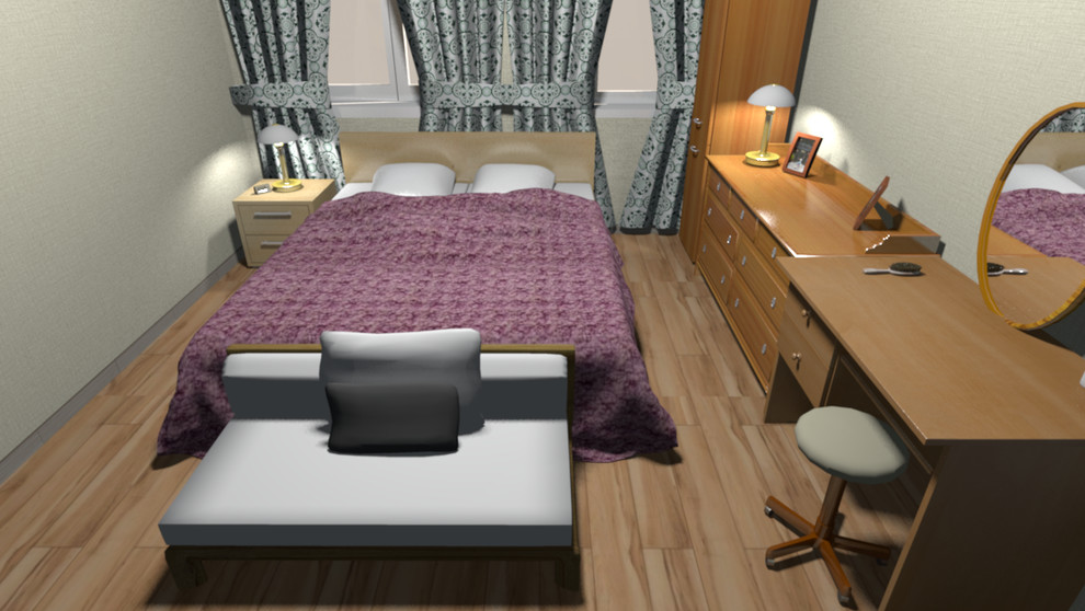 Перепланировка двушки 60м2 в квартиру с большой студией по Фэн-шуй