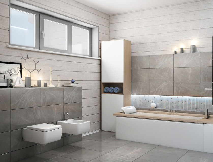 Совместить несовместимое! Минимализм в доме из клееного бруса.