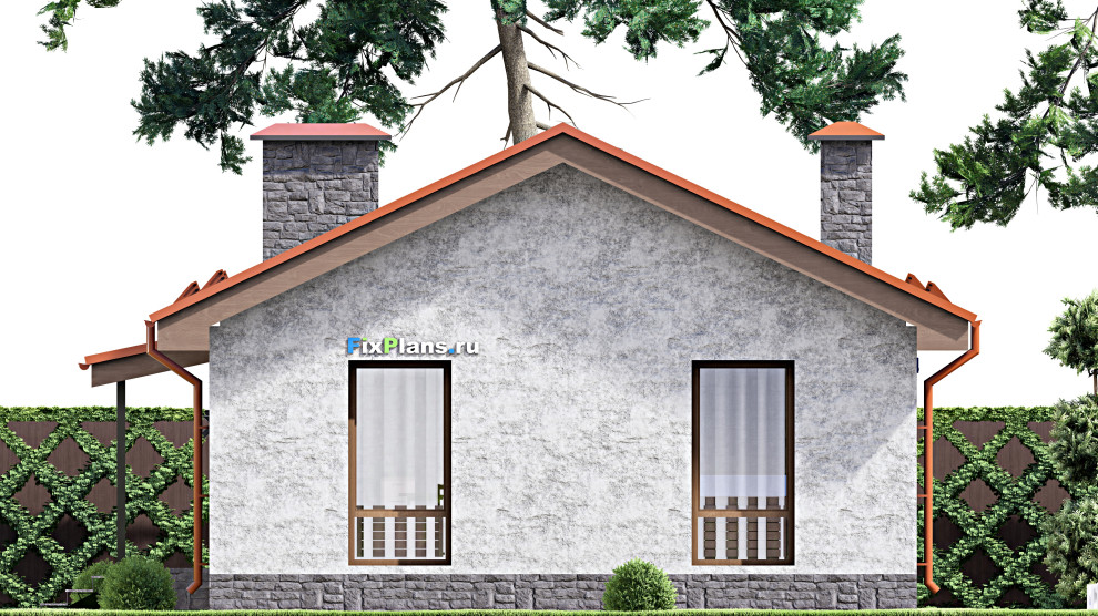 Проект одноэтажного дома 9х10м S59м2 F-14768