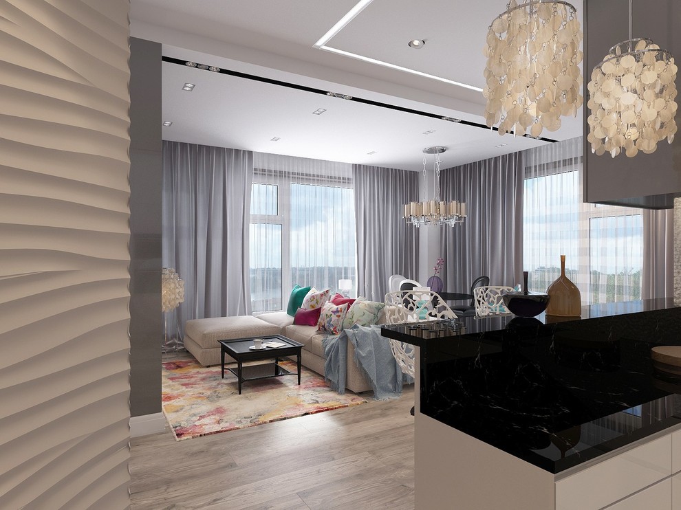 Гостинная/кухня.