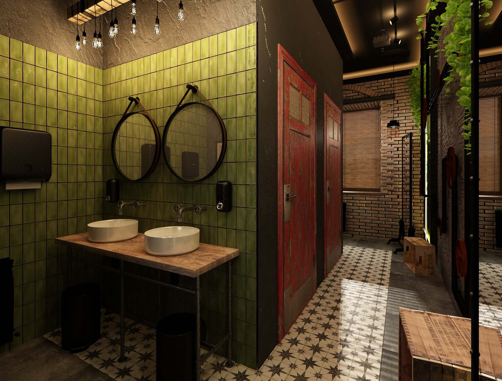 Санузел. Проект небольшого клубного ресторана. Кузбасс