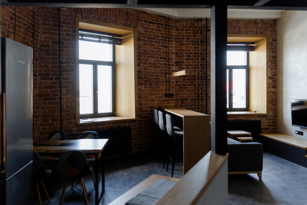 Вид на гостиную из прихожей