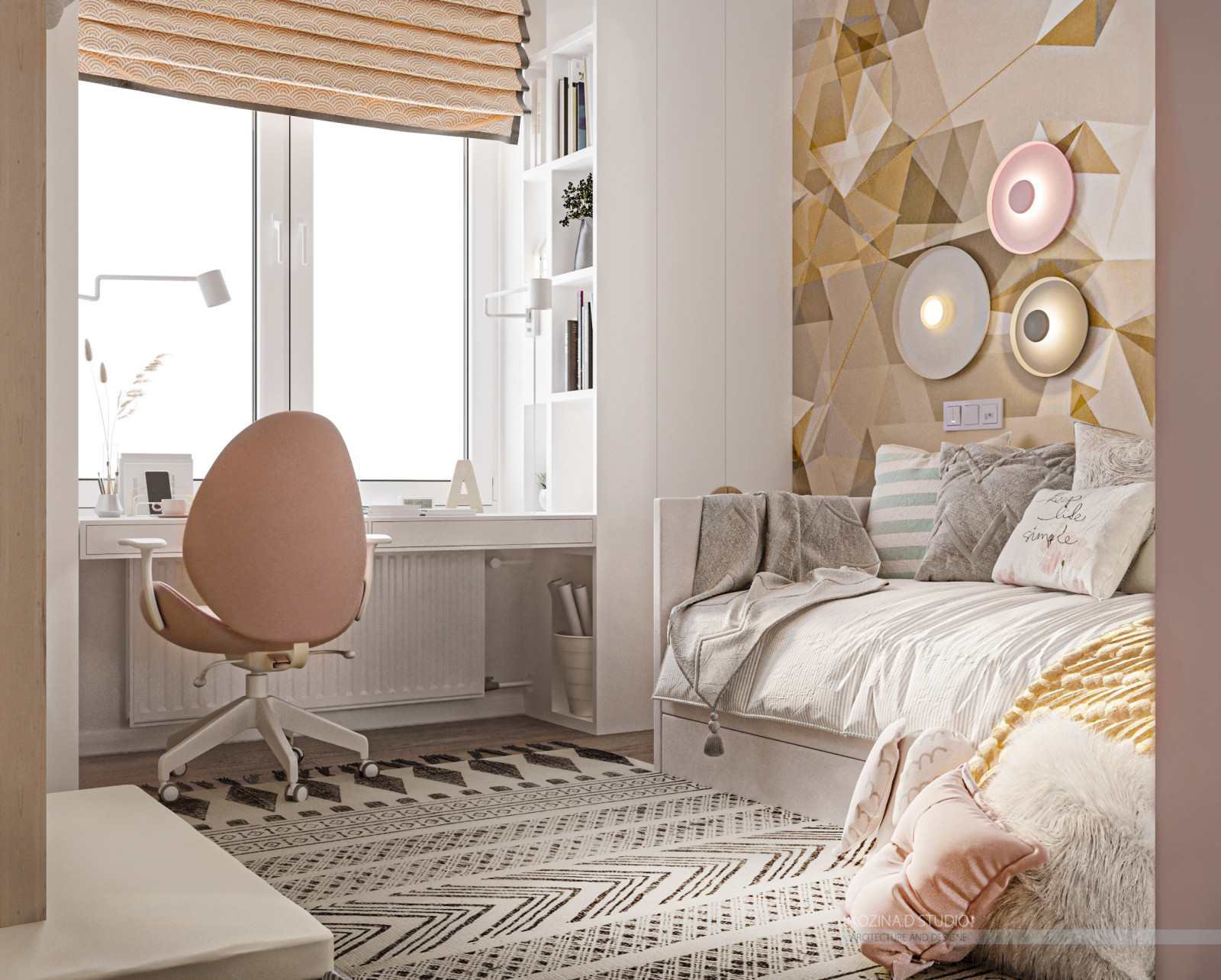 Проект трехкомнатной квариты (82 м²) в Санкт-Петербурге