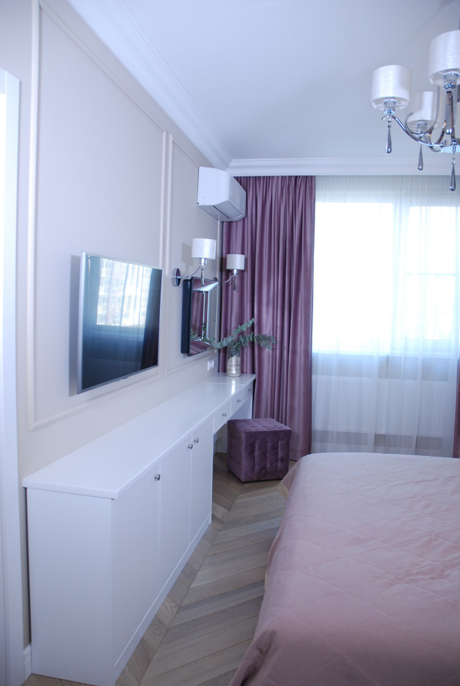 Проект 4-х комнатной квартиры в нежных тонах