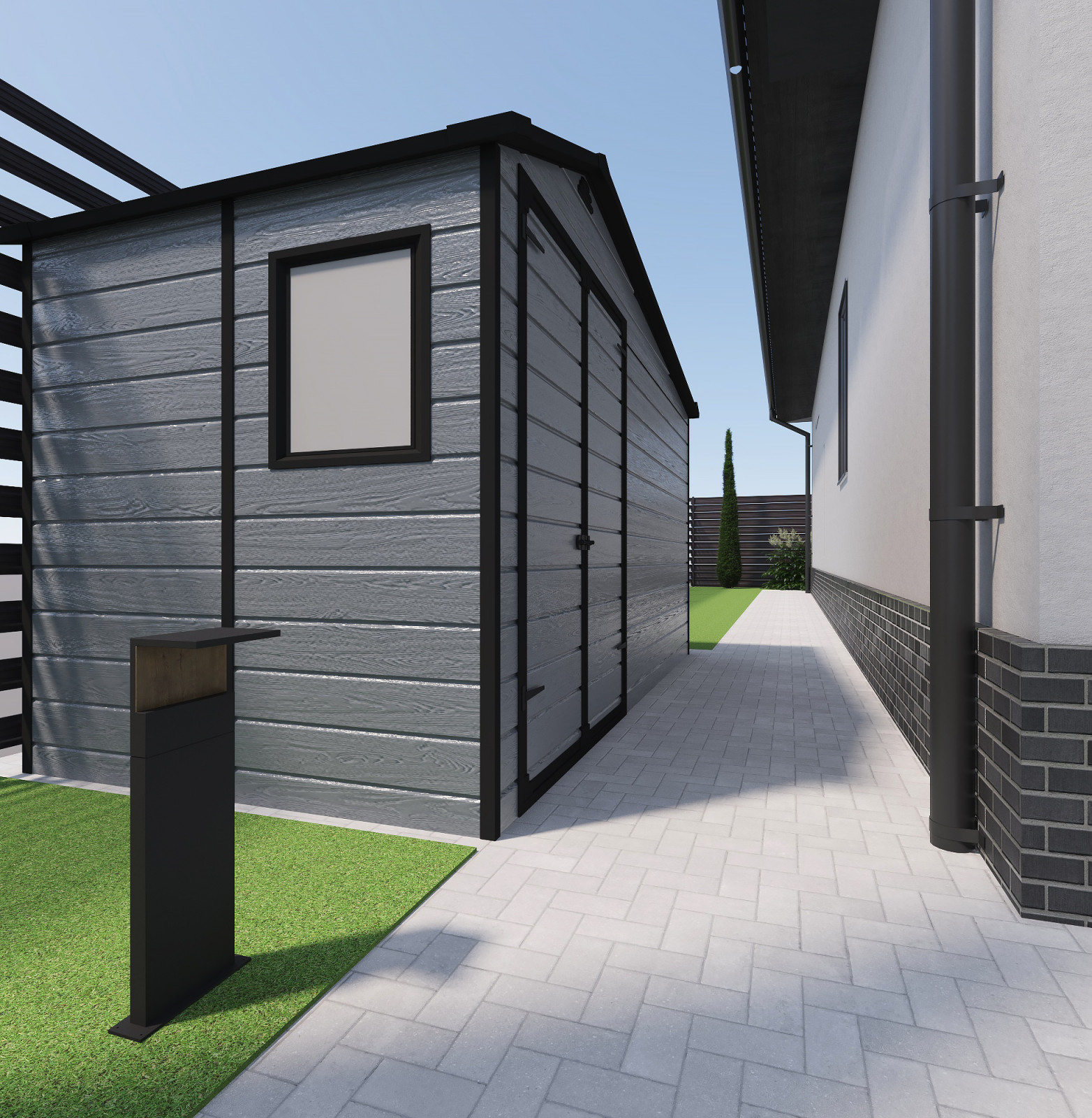 Дом ландшафтный дизайн