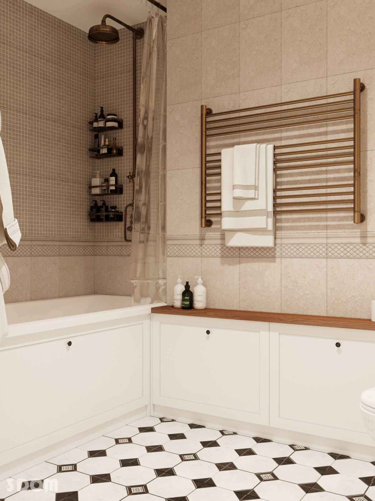 КВАРТИРА ЖК "ТВОЙ ДОМ" АКСАЙ 82кв.м | 3DOM
