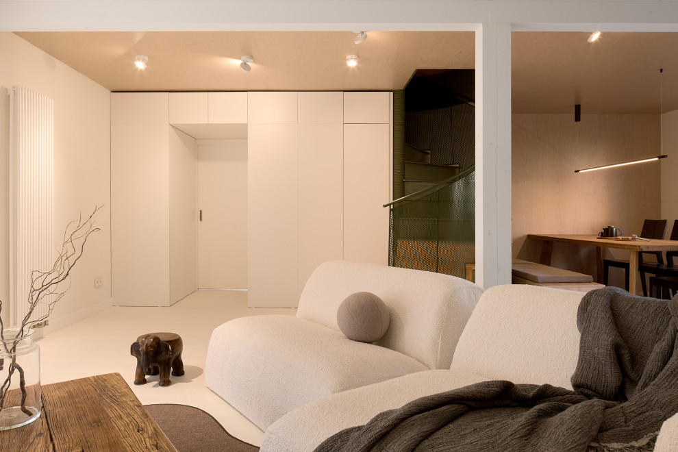 Кухня-гостиная. Разворот на 45 градусов