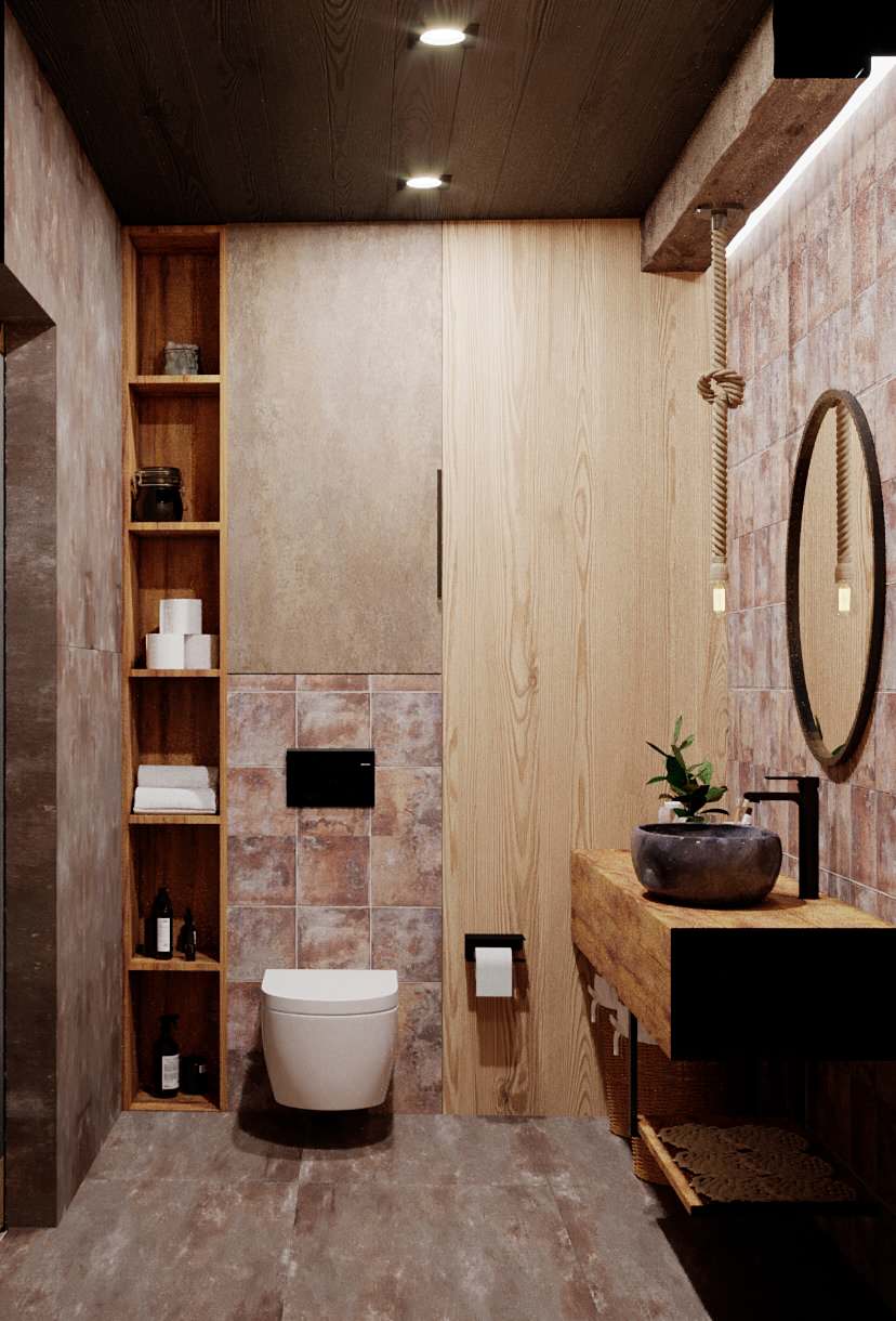 Дизайн проект интерьера номера Шале