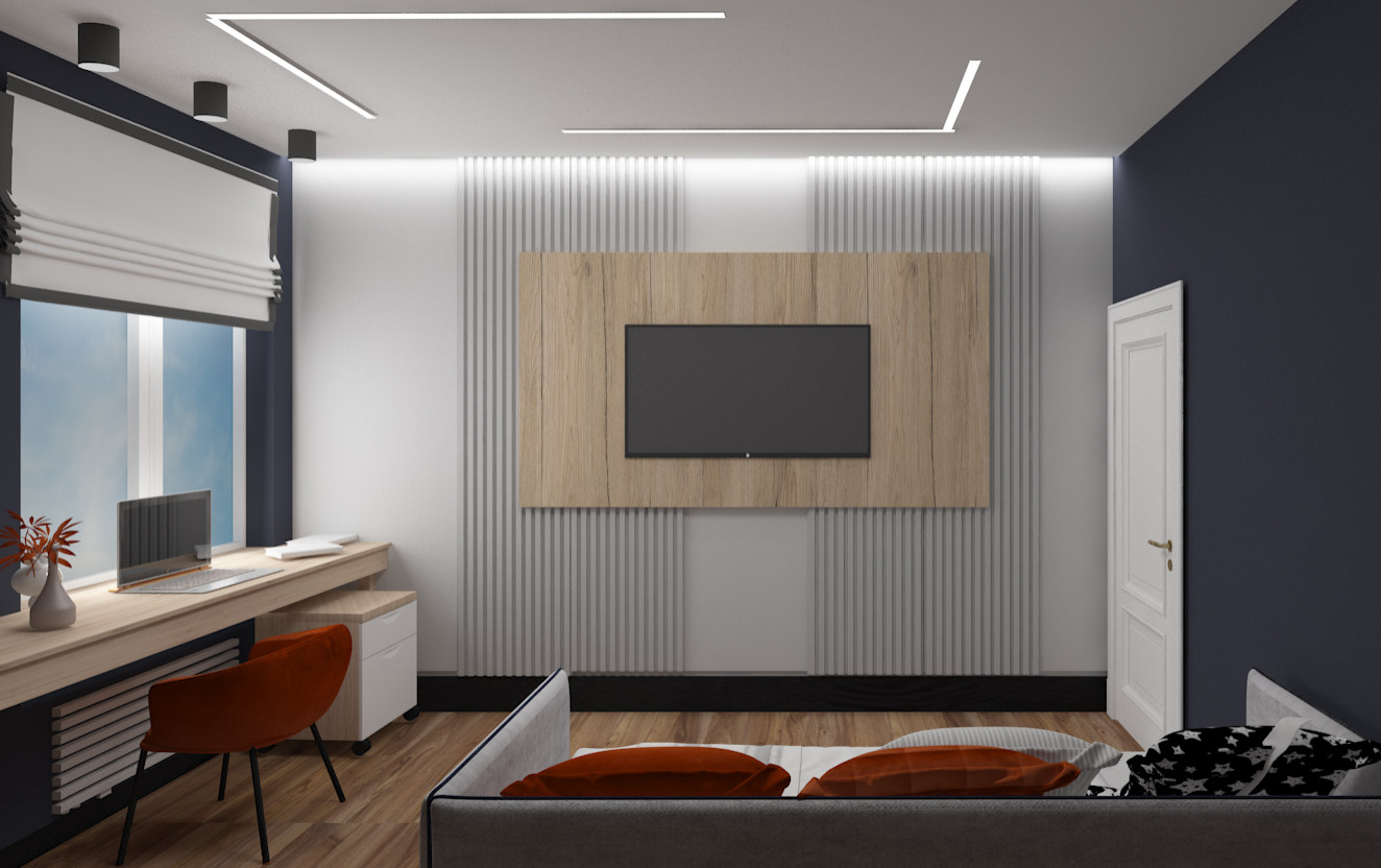 Обложка проекта: ТЦ Брусника , Детская для мальчика "синий "