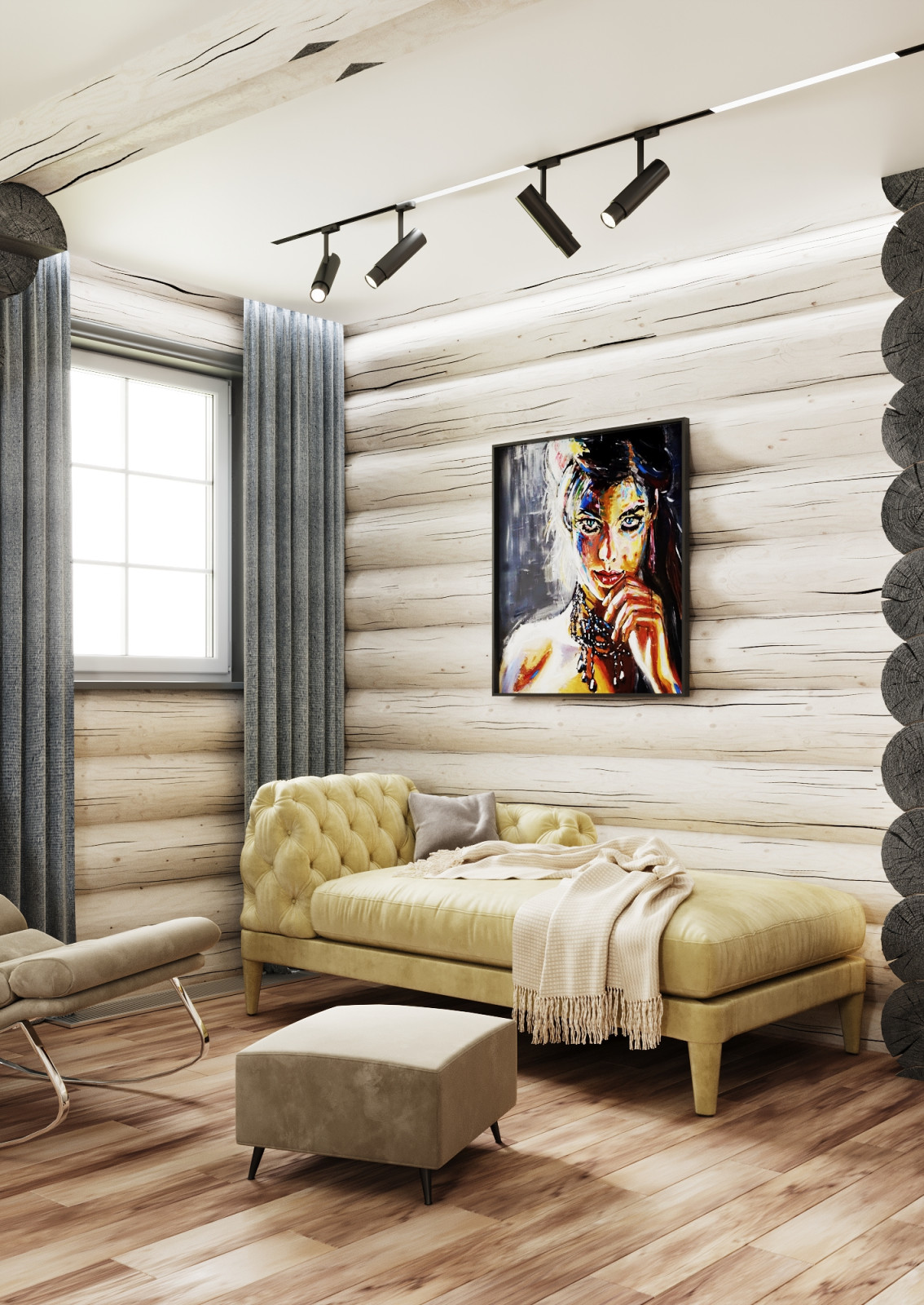 Бревенчатый дом в Подмосковье