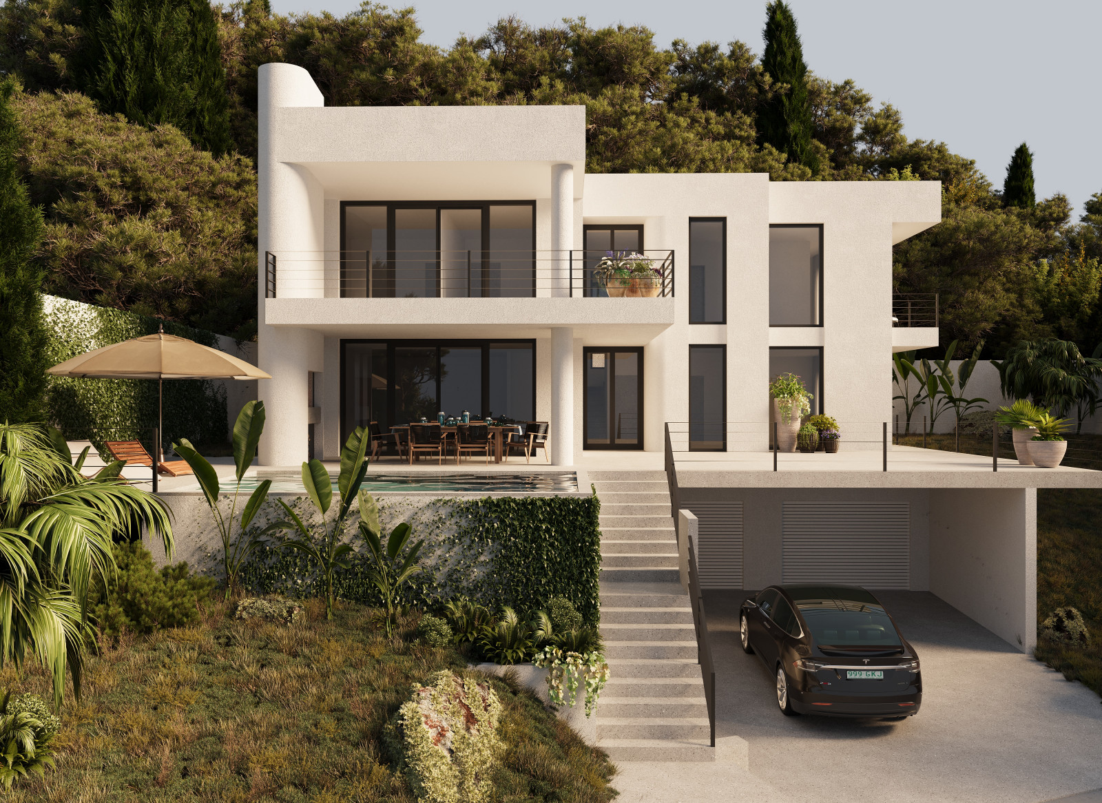 Дом на склоне