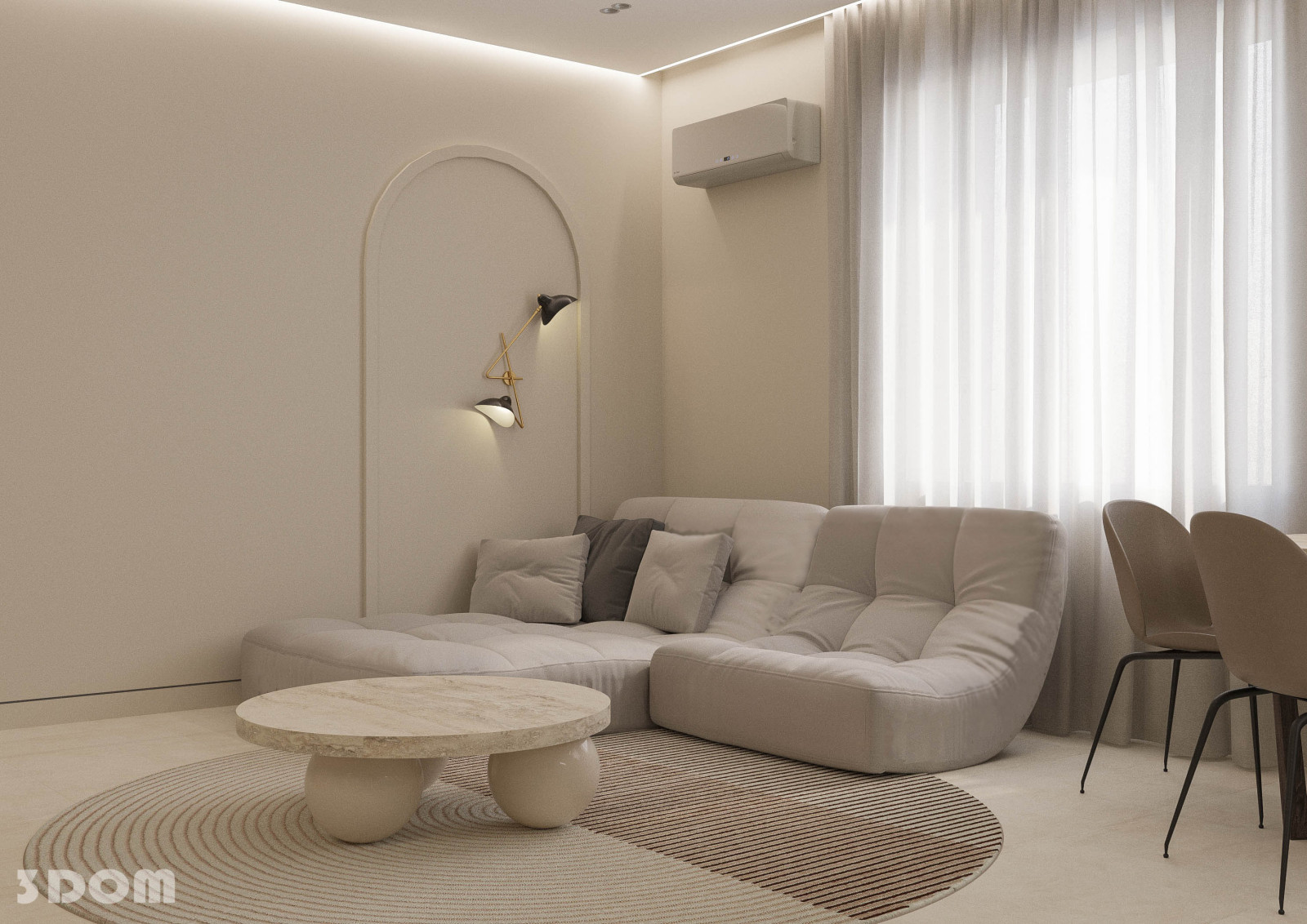 КВАРТИРА ЖК "ЗЕЛЕНЫЙ КВАРТАЛ" 105кв.м | 3DOM