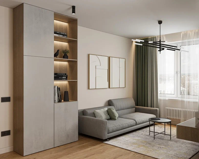 Ремонт в стиле современный уютный контемпорари - функционализм