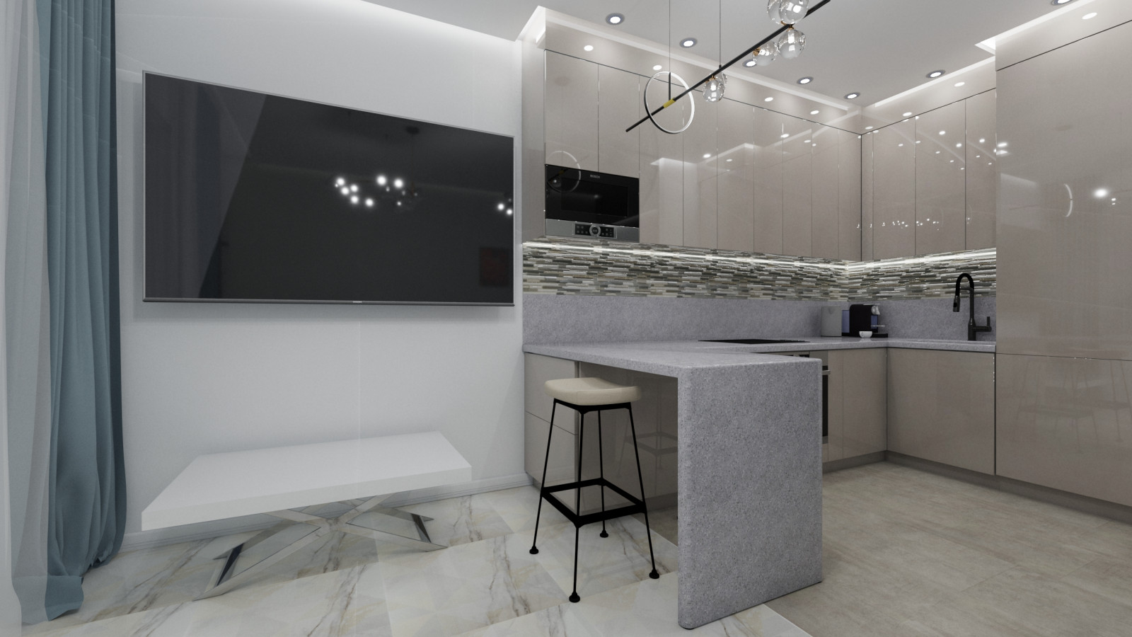 Обложка проекта: 2х комнатная квартира на Бабушкинской