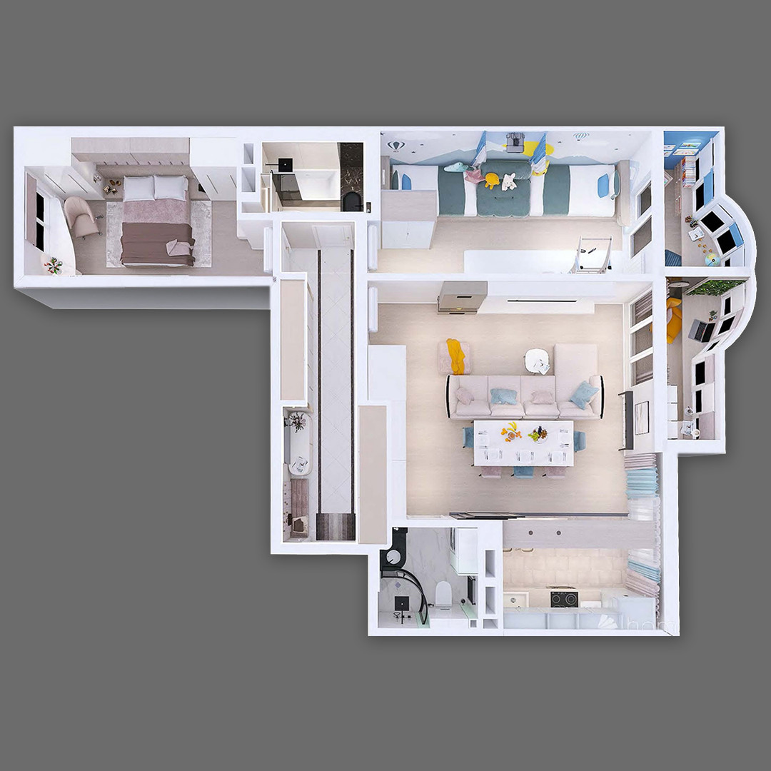 3Д планировка квартиры