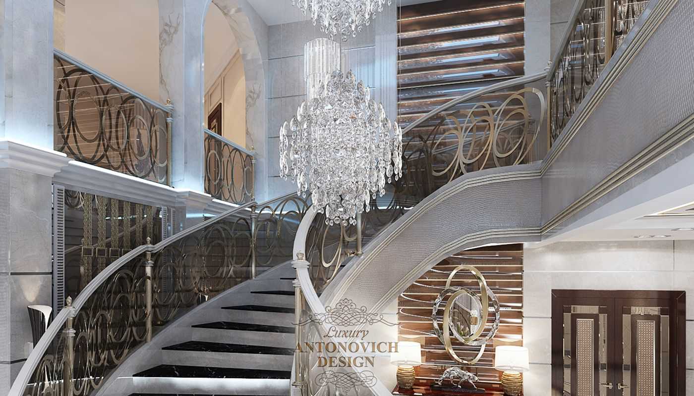 Стильный дизайн холла в доме