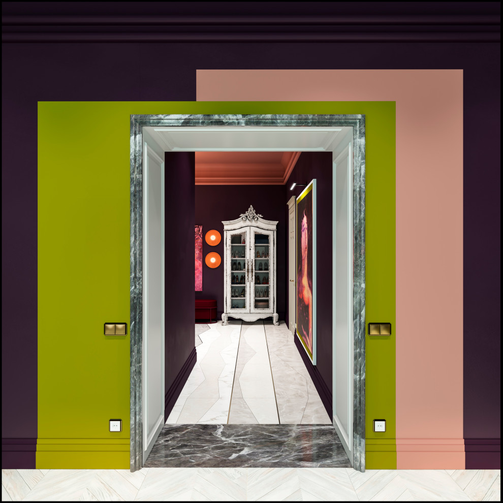 Дизайн не для всех в 3-хкомнатной сталинке 120 м2 на Малой Ордынке