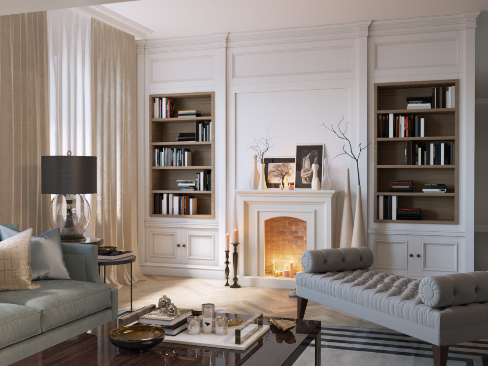 Мягкий эклектичный интерьер квартиры 205 кв.м.