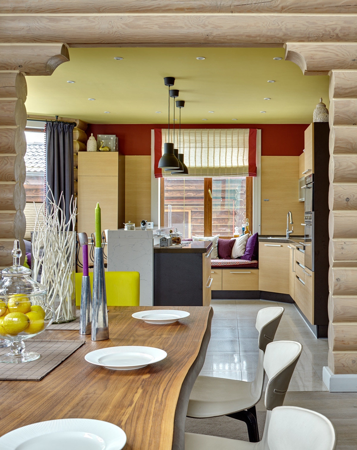 Houzz тур: Лофт в бревенчатом (!) доме