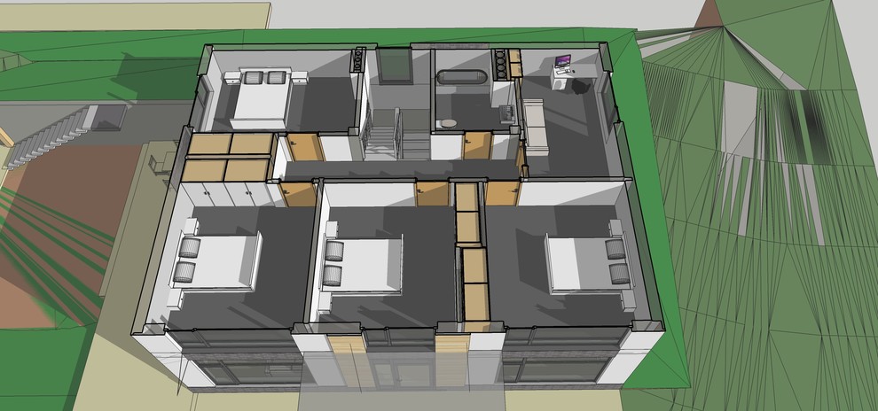 Проект дома с односкатной кровлей