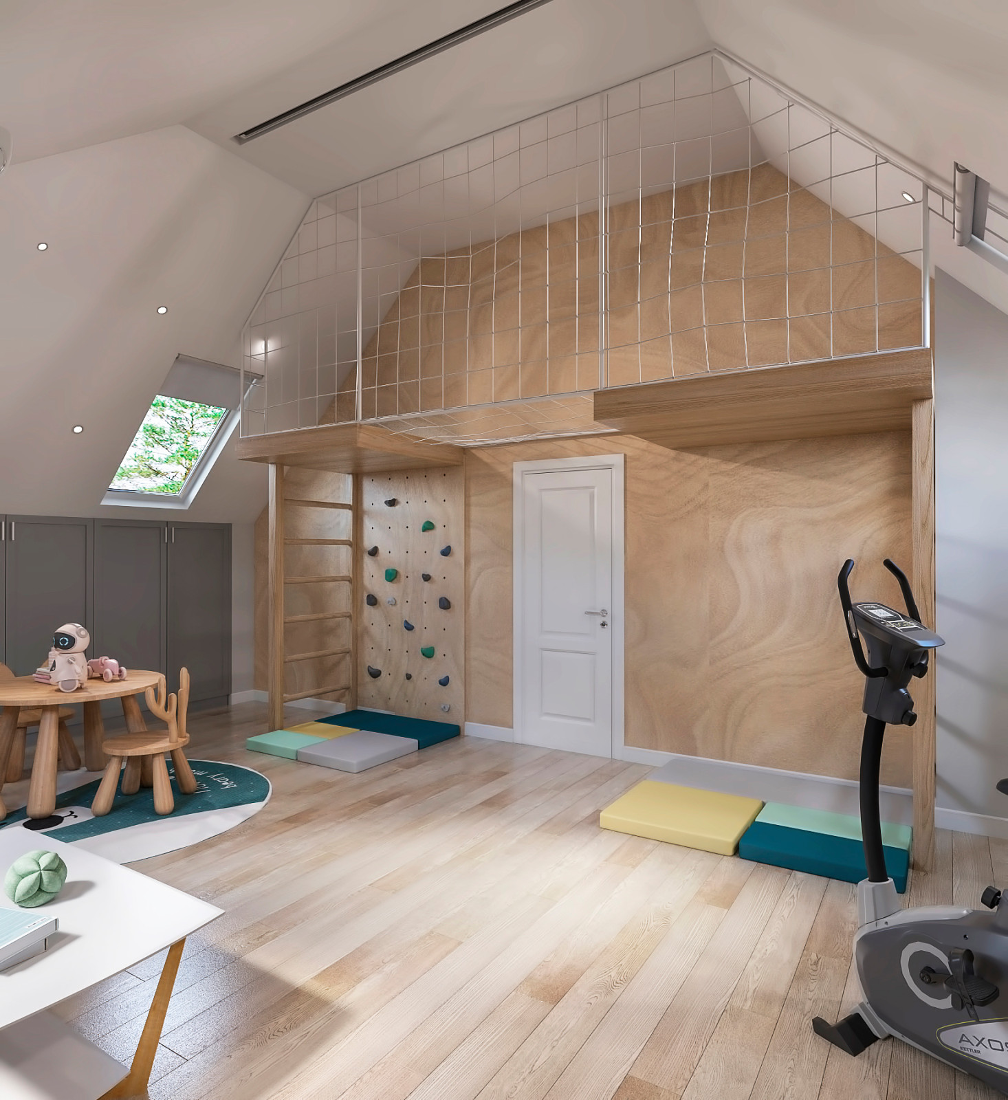 Игровая детская комната на третьем этаже