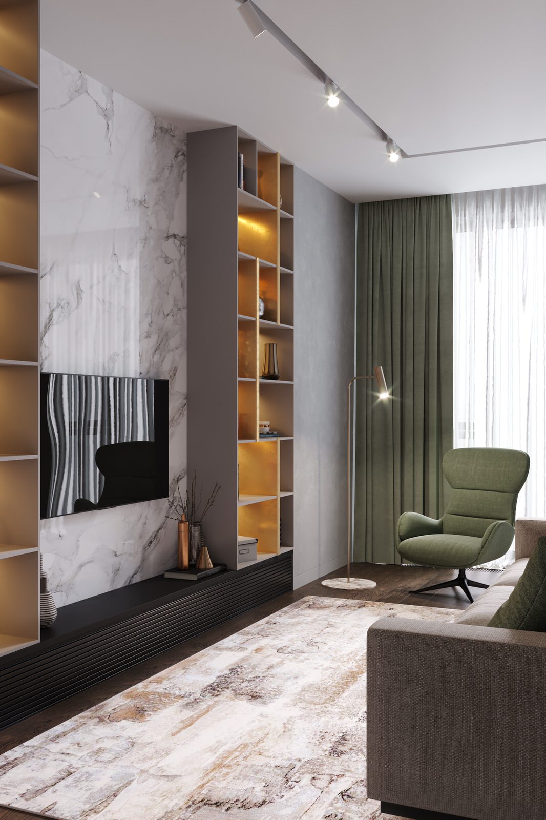 Квартира 110 кв. м. в современном стиле ЖК Red Side.