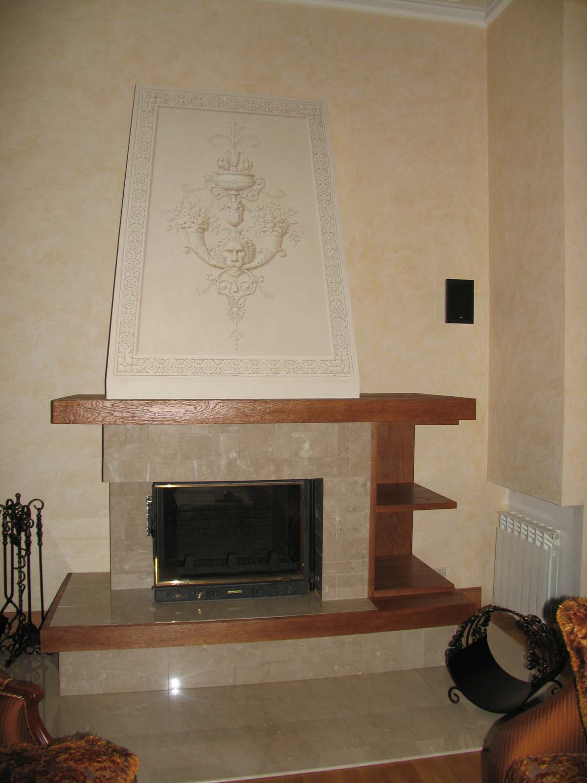 Обложка проекта: отделка камина