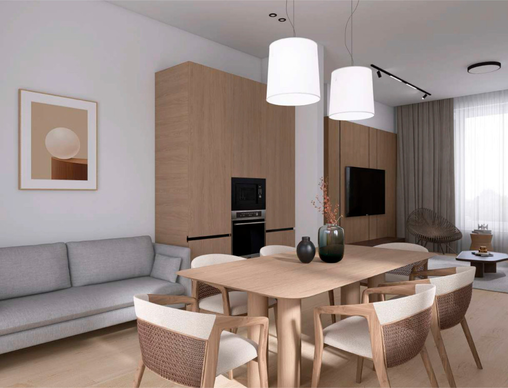 Кухня-гостиная "Дом Небесная"