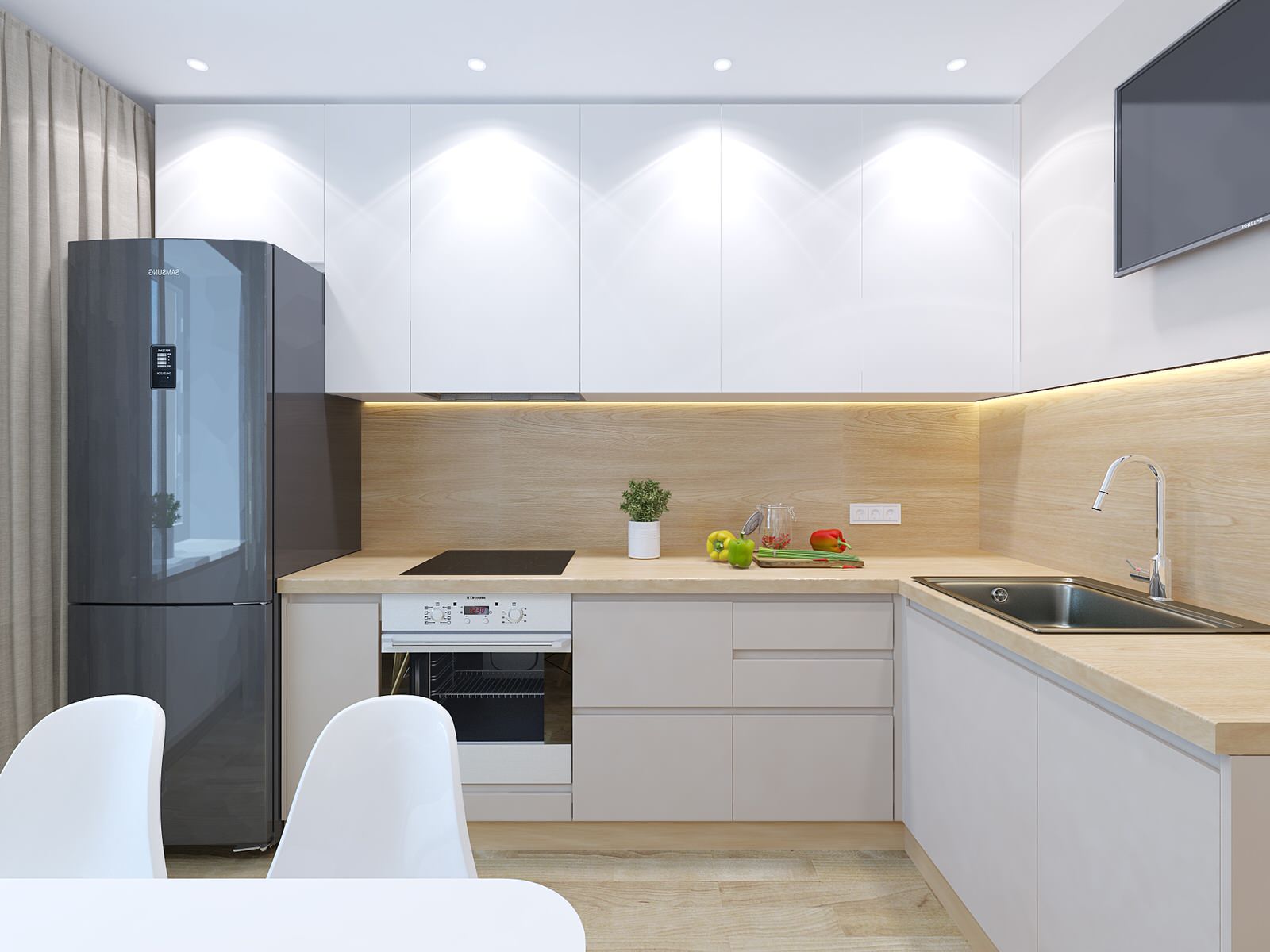 Обложка проекта: Квартира с перепланировкой для молодой семьи