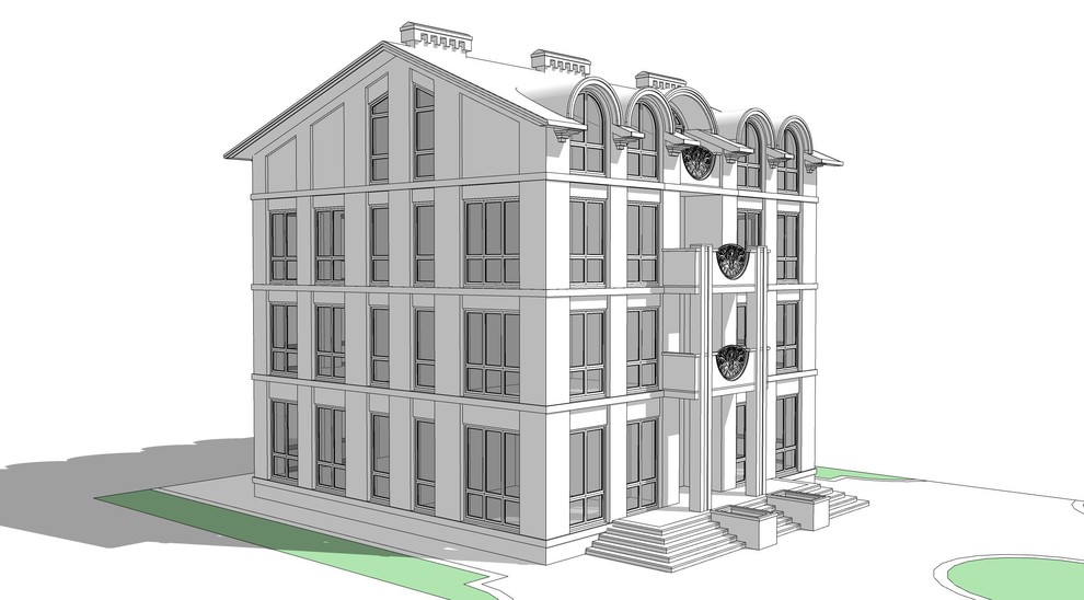 Многоквартирный дом клубного типа 001