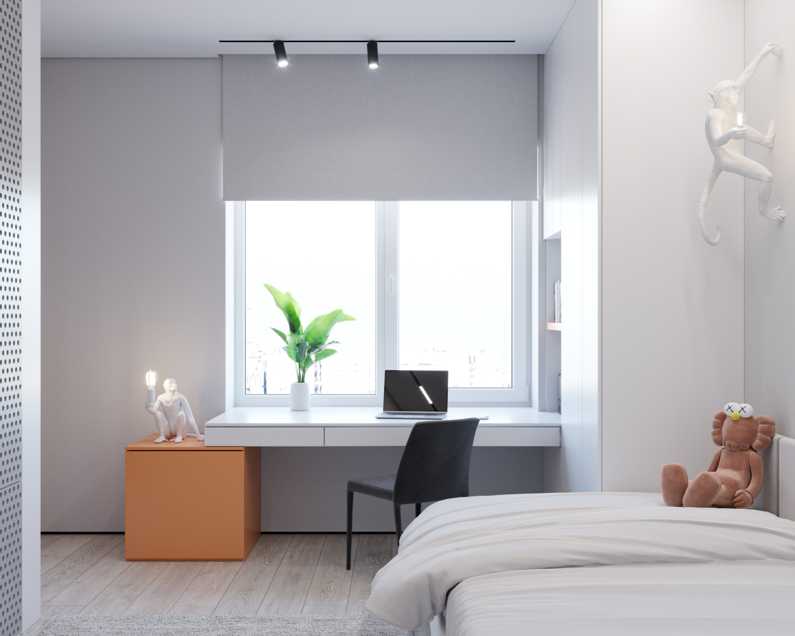 Квартира 77 м2 в современном стиле для творческих личностей