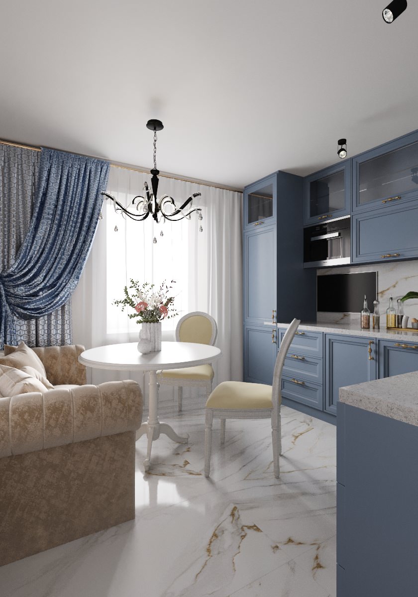 Однокомнатная квартира  34 м2