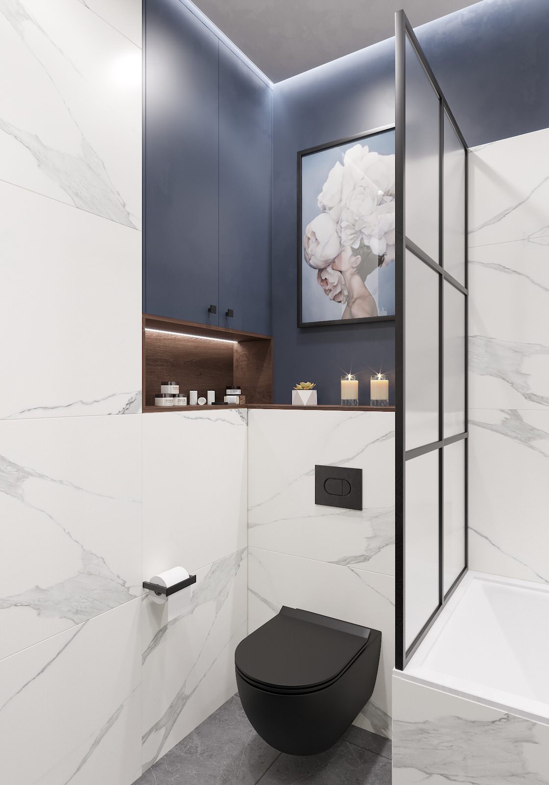 Дизайн-проект интерьера квартиры в г.Владивостоке ЖК "Алые паруса"