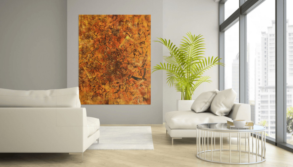 Гостиная - Дизайн интерьера - Картины художницы Дианы Маливани (2)