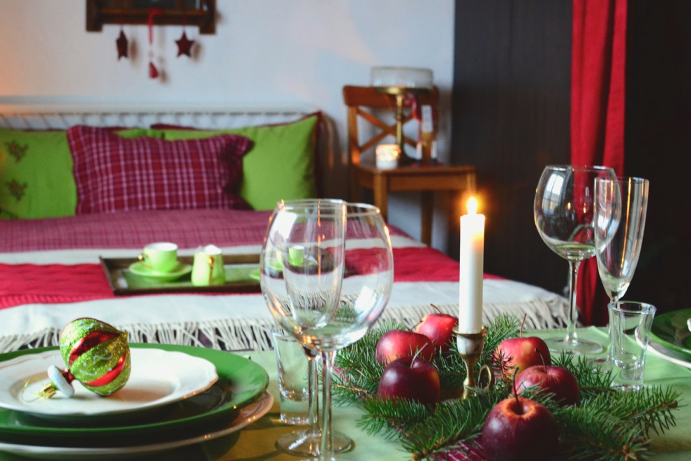 Новогоднее декорирование гостевого дама