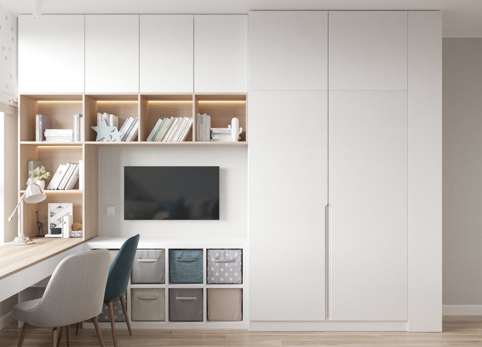 Проект квартиры в современном стиле в ЖК Скандинавия